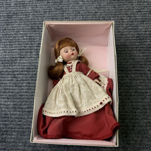Madame Alexander Little Women JO #40325 8" Doll In Original Box Red Dress Apron