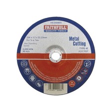 Image of Faithfull Depressed Centre Metal Cutting Disc 230 x 3.2 x 22.23mm