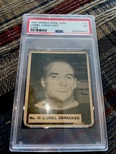 1937-38  WWG NHL HOCKEY CARD V356  LIONEL CONACHER PSA 1 WORLD WIDE GUM AHL OHL