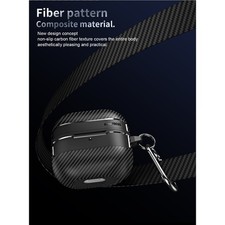Kohlefaser Textur Flip Case für HUAWEI FreeClip2 Ohrhörer PC Schutz – Bild 5