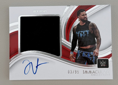 Jey Uso #PM-JYU 2023 Panini Immaculate WWE Premium Memorabilia Autograph card