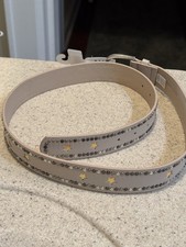 Faux Leather Star Studded Belt