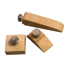 KVMORZE 3Pcs Wooden Sandpaper Block Set Square Bevel Wedge Hand Sanding Block Ha