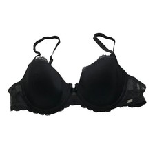 Chantelle C Magnifique Seamless Unlined Minimizer Bra Black 34D C14760 Lace Trim