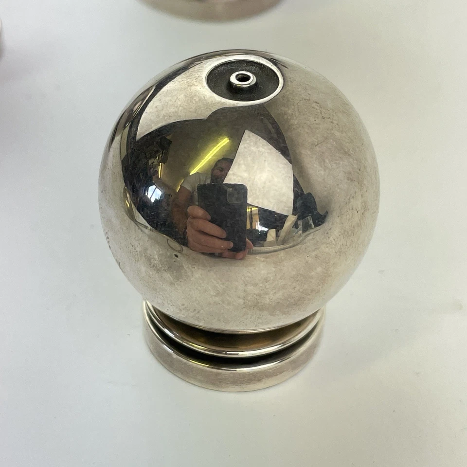 Juego de 3 piezas de jarra pirámide/pirámide Georg Jensen 632 de plata de ley maciza Foto 3 de 4