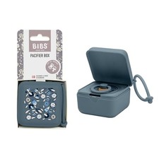 BIBS x Liberty Pacifier Box, Sterilizer Case, Travel-Friendly, Bobo Petrol