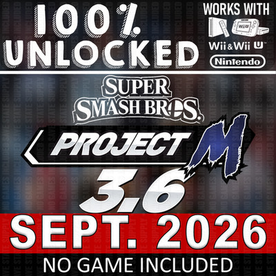 Super Smash Bros. Brawl Project M Nintendo Wii SD Memory Card 100% UNLOCKED