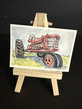 ACEO / Art Card/Miniature Painting/Original - Watercolor, ink Painting 2.5 x 3.5
