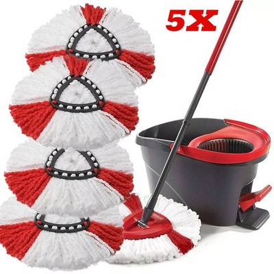 3 Stück Mop Ersatz Spin Waschbar Easy Clean Nachfüllkopf Für Vileda O-Cedar DE