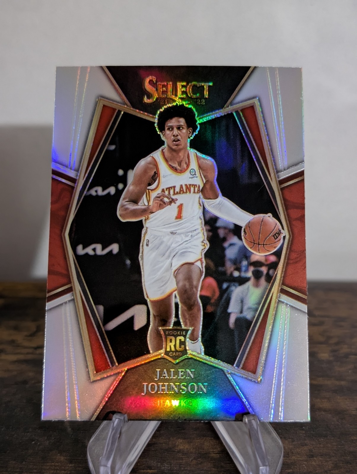 2021-22 Panini Select Jalen Johnson Rookie Silver Prizm Premier #200