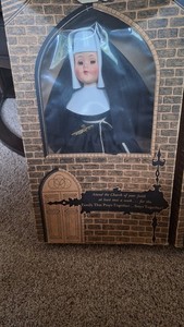 VTG 1950's Dandee Doll Co. Phila PA Halco St Mary's Nun Doll #1200 Sleep Eyes