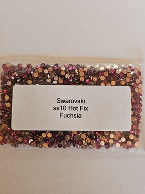 Genuine Swarovski ss10  Hot Fix Crystals in the color FUCHSIA (hot pink)