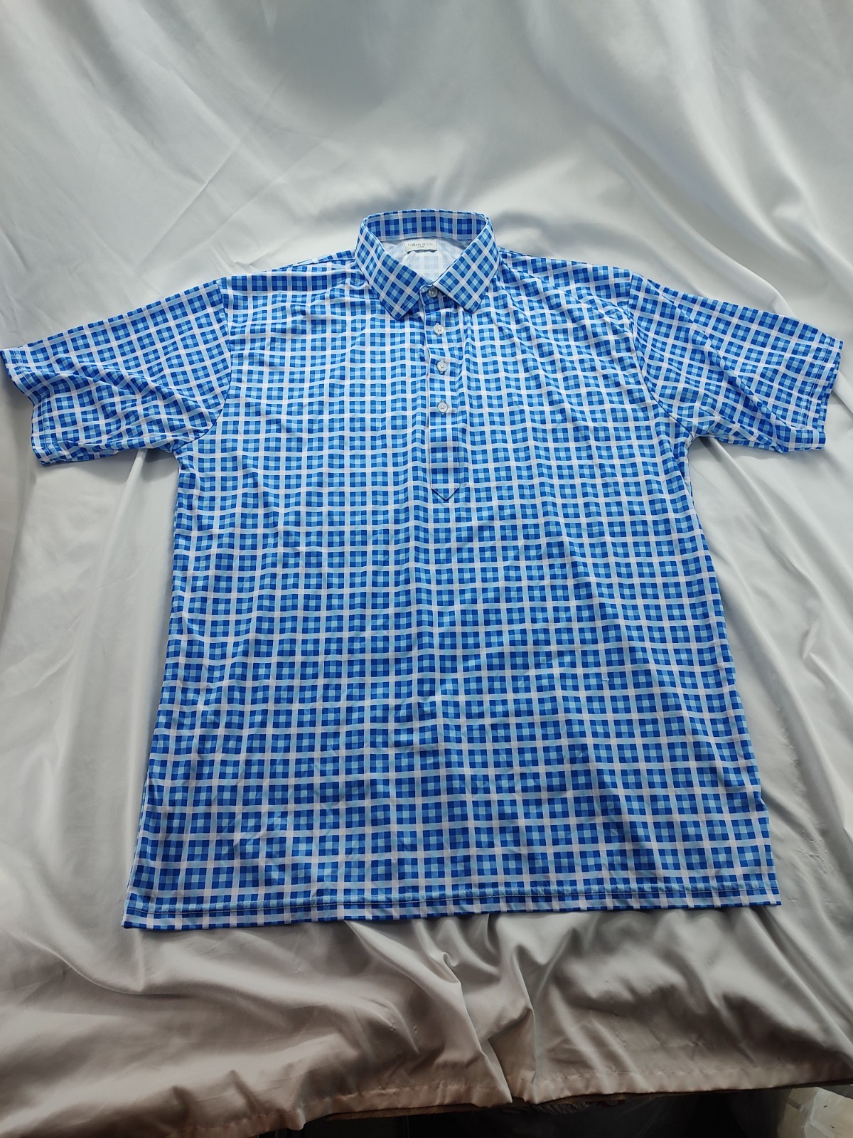 Collars and Co Blue Windowpane Performance The Dr… - image 2