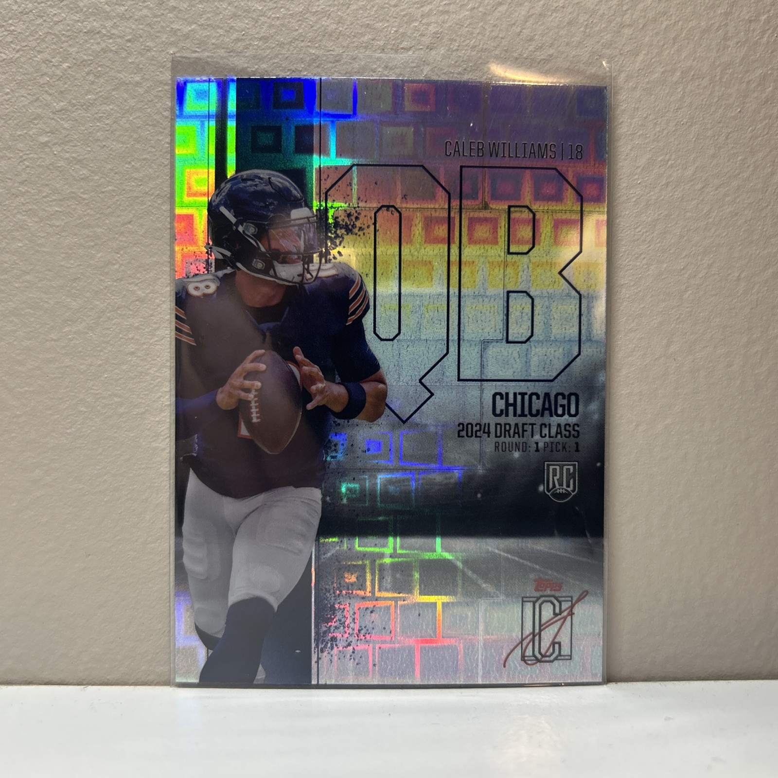 2024 Topps Signature Class Caleb Williams RC Chrome Pandora RCV-24 SSP Case Hit