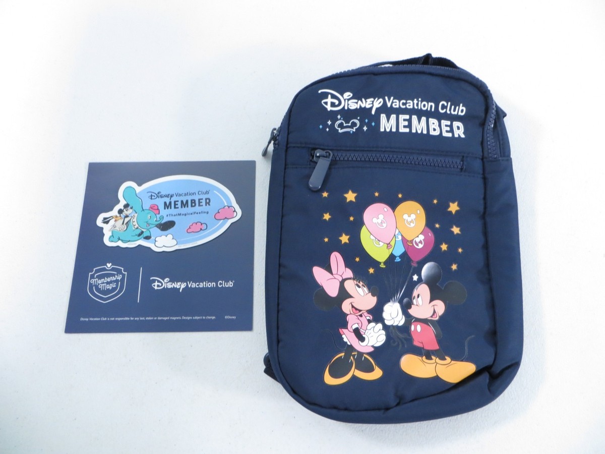 Disney Vacation Club DVC Member Crossbody Bag 2025 Navy Blue W/ Magnet NEW