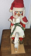 DE COLECCIÓN CASCANUECES STEINBACH SANTA A CABALLO CON ETIQUETA COLGANTE