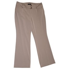 Rafaella Women's Curvy Fit High-Rise Bootcut dress pants Size 8 Tan EUC