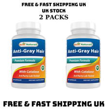 Anti Gray Hair 60 Caps by Best Naturals FREE SHIPPING UK SELLER 2 PACKS