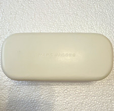 Marc Jacobs White Hard Clamshell Case for Glasses/Sunglasses Plastic