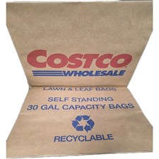 Costco Wholesale 30 Gallon Lawn Leaf Bags 2 Ply Heavy Duty Self Standing 10 Ct