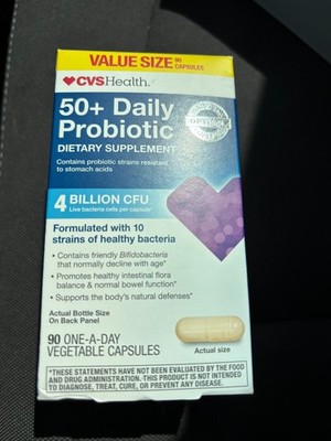 CVS Health 50+ DAILY PROBIOTIC 4 BILLION CFU EXP 5/2027