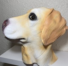 Halloween Golden Labrador Mask Latex Animal Dog Masks Costume Canine Lab Puppy