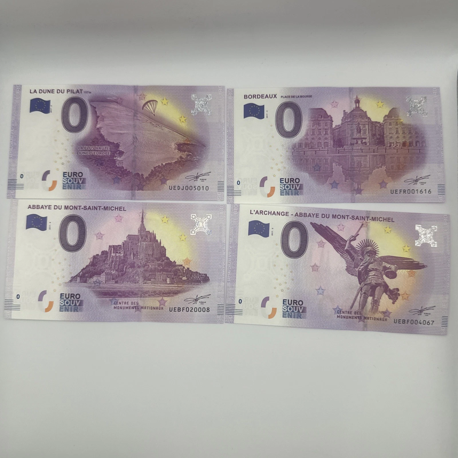 Billet Zéro 0 € Euro Touristique / Souvenir 2017