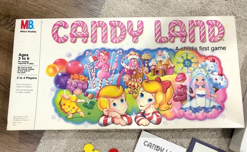Vintage 1984 Candy Land Board Game Milton Bradley 100% Complete