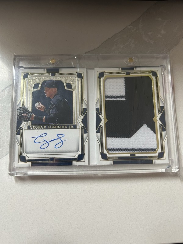 2024 National Treasures George Lombard Jr. Rookie Patch Auto Booklet /35 Yankees