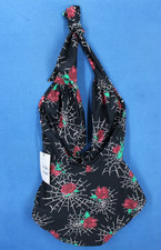 Unique Vintage Derek One Piece Deep V Bathing Suit Size Medium H9080