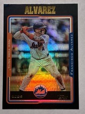 2025 Topps Archives - 2005 Topps Francisco Alvarez #242 Black Foilboard
