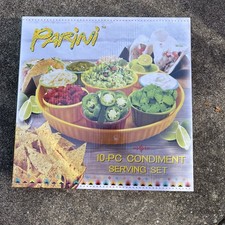 Parini 10 piece condiment serving set gathering family dinner mexican holiday