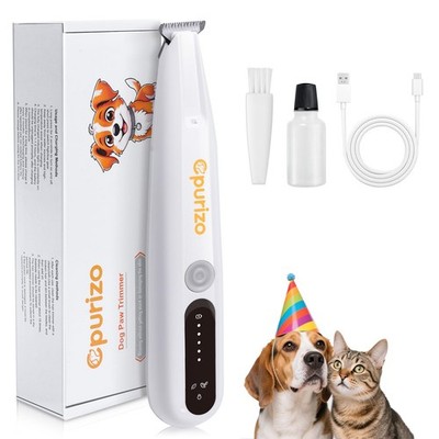 Dog Paw Trimmer with Led Display, 35db Dogs Grooming Clippers Kit with Led Li...