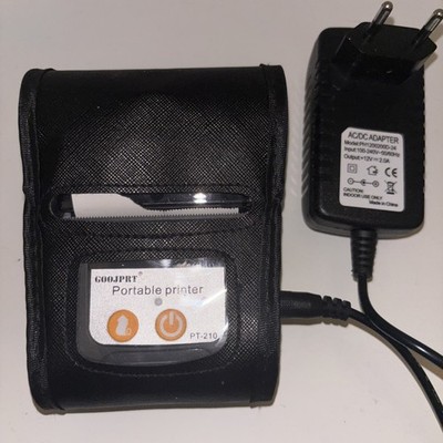 Goojprt PT-210 Mobiler Thermodrucker Türkis + Schutzhülle + Netzteil + CD