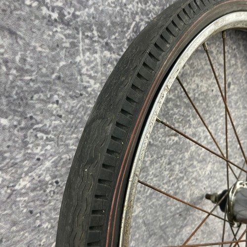 Vintage Muscle Bike 24 in Rear Wheel 333 3 Speed Muscle Red Line Tire Huffy - Picture 2 of 17