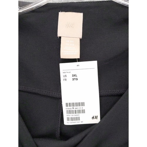 H&M Long Sleeve Dress Pockets Black 3XL - Picture 6 of 7
