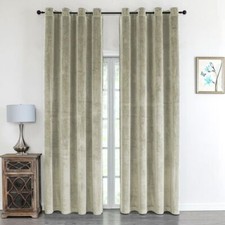 Tenda in velluto 140 x 245 cm con occhiello idrorepellente