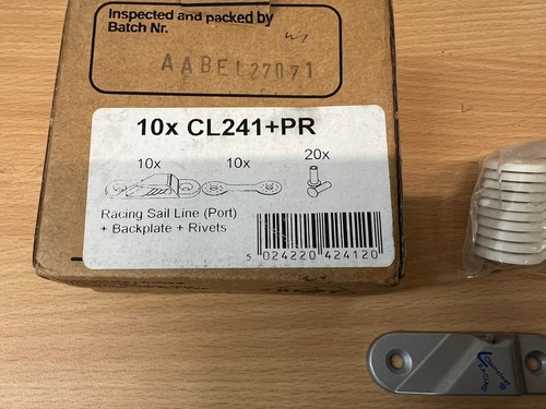 10X Clamcleat CL241 Racing Sail Line Botín (Puerto) para línea de 3 a 6 mm CL241+PR - Imagen 4 de 6