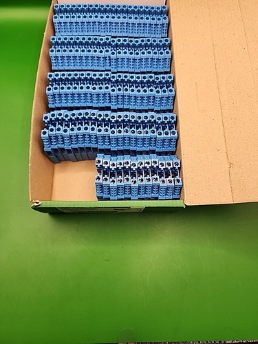 Schneider Electric AB1 VV435UBL Screw Clamp Terminal Block Blue 4 mm 92 pcs NEW - Picture 3 of 3