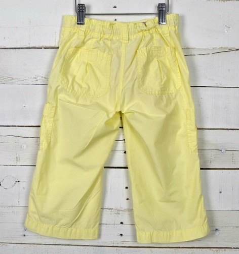 Girls MINI BODEN Sz 7 8y Yellow Cropped Pants Roll Up Bermuda Shorts Capri Pant - Picture 6 of 7