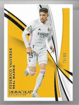 2021 Panini Immaculate Base Card : Federico Valverde #76/80