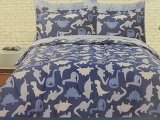 5 pc Dinosaurs Twin Comforter, Sham Sheet Set NIP