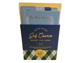 Eccolo Fly The Gren United States Golf Course Bucket List Cards 60 New