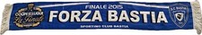 Écharpe SC Bastia coupe de la ligue 2015 football vintage