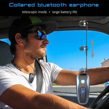 Hands-free Bluetooth Call Earphone In Ear Headset Retractable Cable with Clip