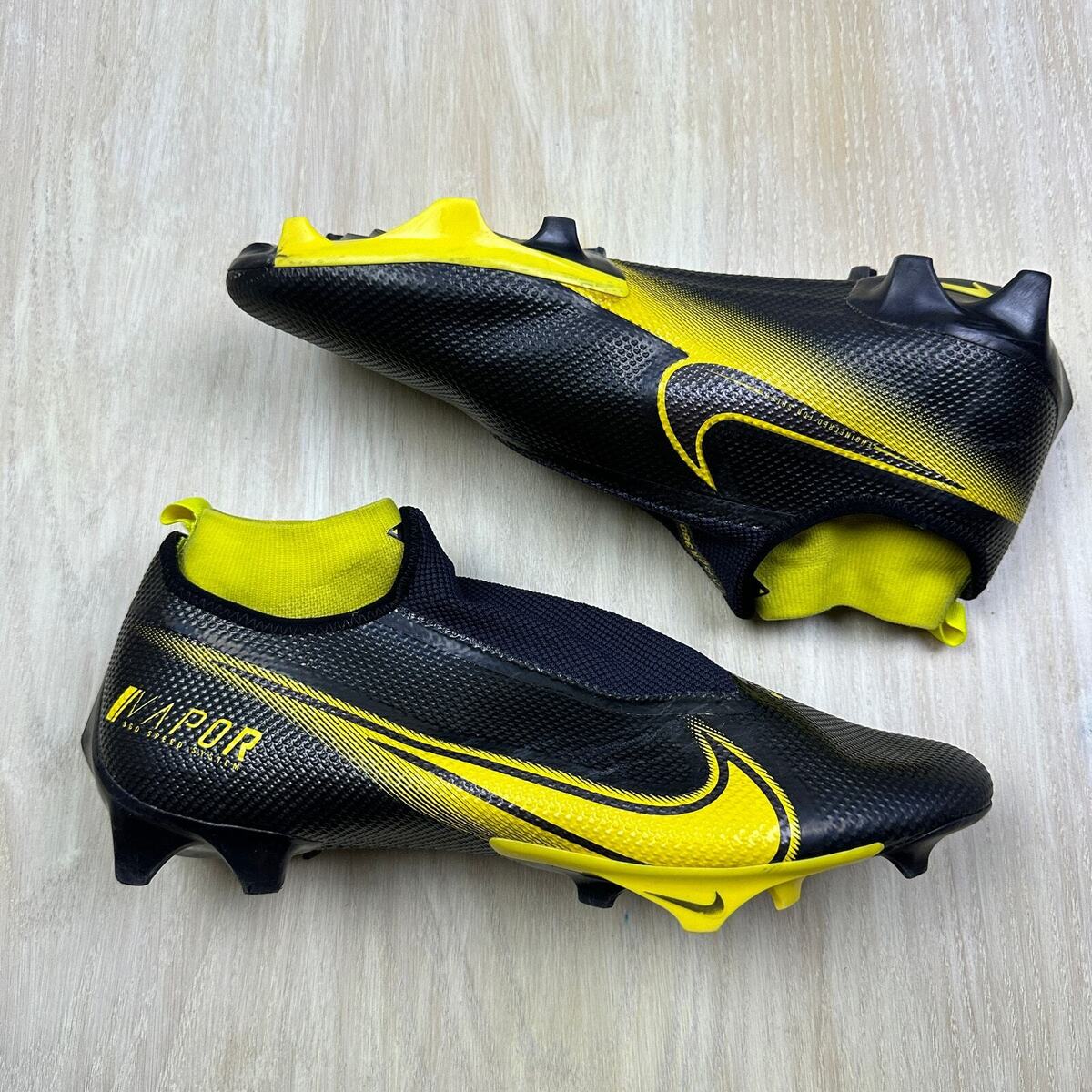 Nike Vapor Edge Pro 360 Black Opti Yellow Football Cleats Nike Vapor Edge Pro 360 Black Opti Yellow Football Cleats