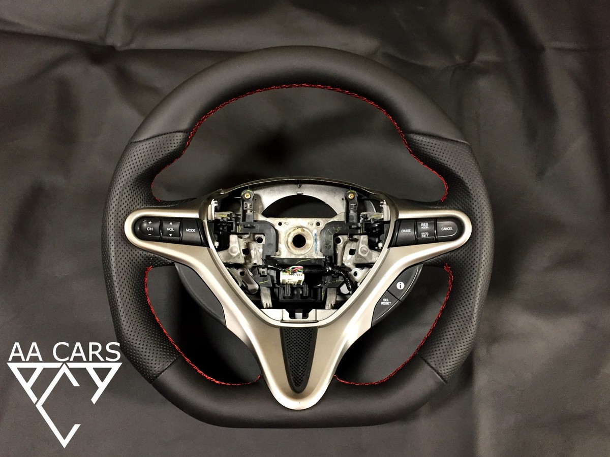Steering Wheel Honda Civic VIII TypeR Flat Bottom new leather | eBay