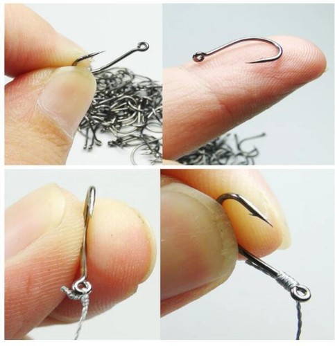 100PCS/Box High Carbon Steel Fishhooks barbed Hook Lake River Ocean Fishing - Picture 8 of 13