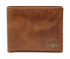 FOSSIL Ryan Passcase Geldbörse Kredit- / Visitenkartenetui Dark Brown Braun Neu