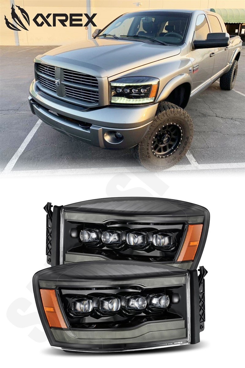 AlphaRex Alpha Black Nova LED Projector Headlights for 2006-2008